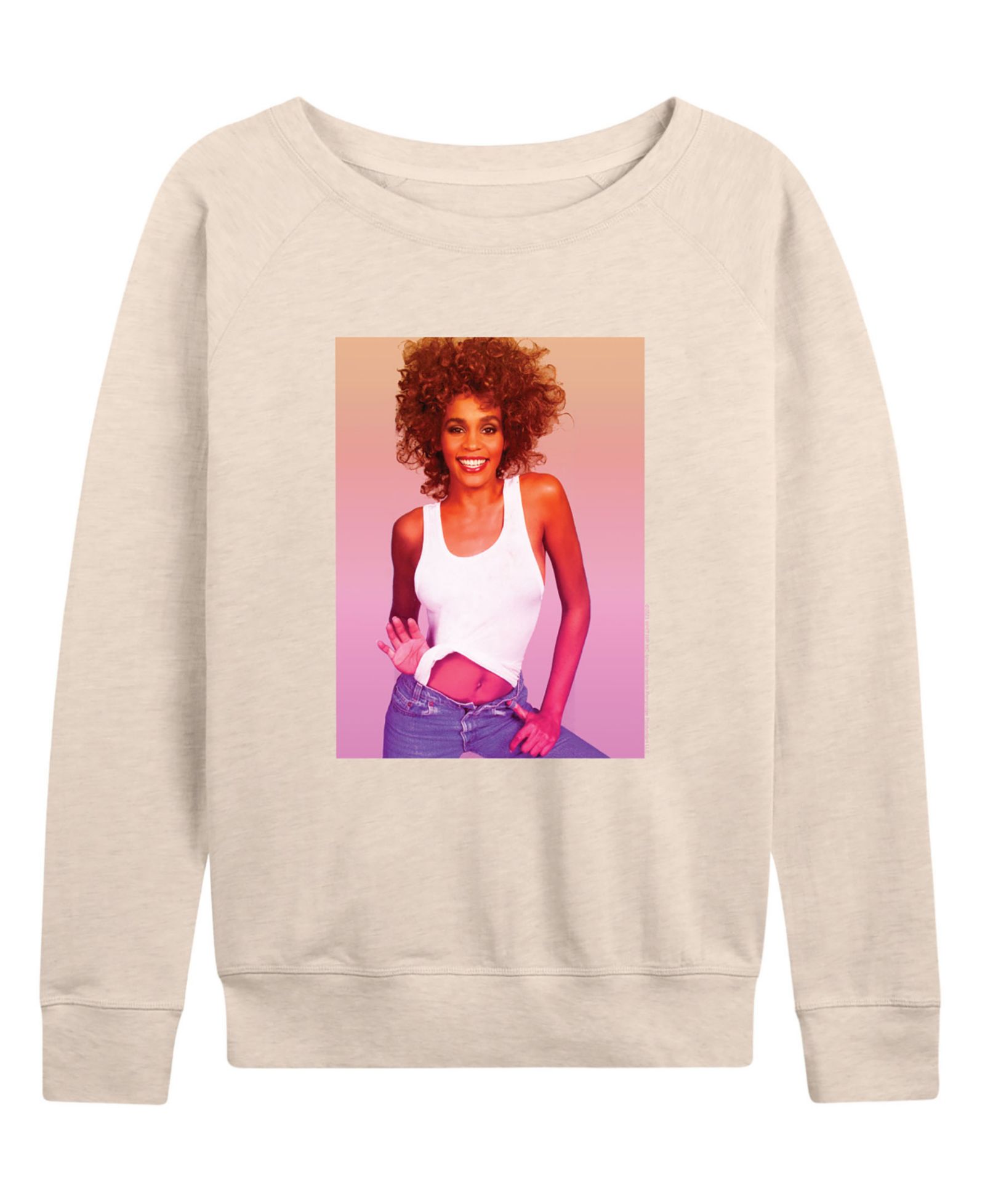 Hybrid Apparel Женская футболка Hybrid Apparel Whitney Houston French Terry Long-Sleeve