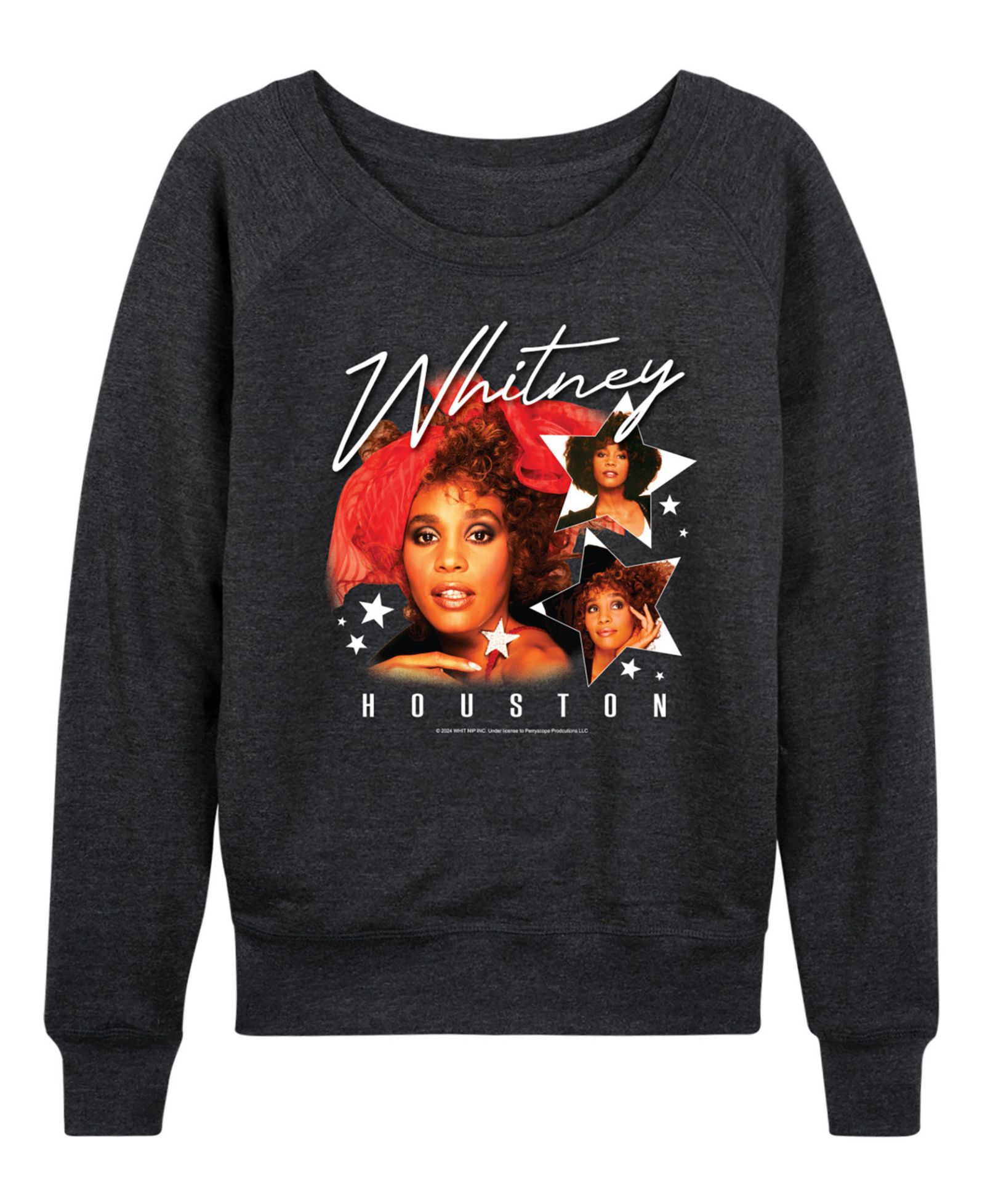 Женская футболка Hybrid Apparel Whitney Houston Stars French Terry Long-Sleeve