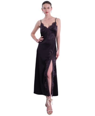 Marchesa Notte Женское миди-платье с кружевной отделкой