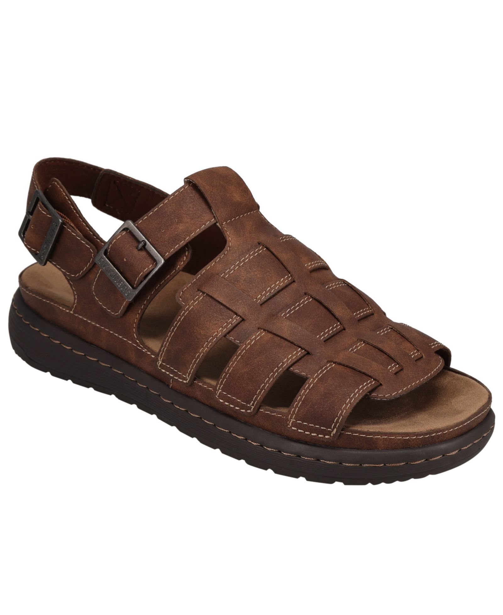 Dockers Men's Sorrento Tumbled Sling Back Buckled Sandals
