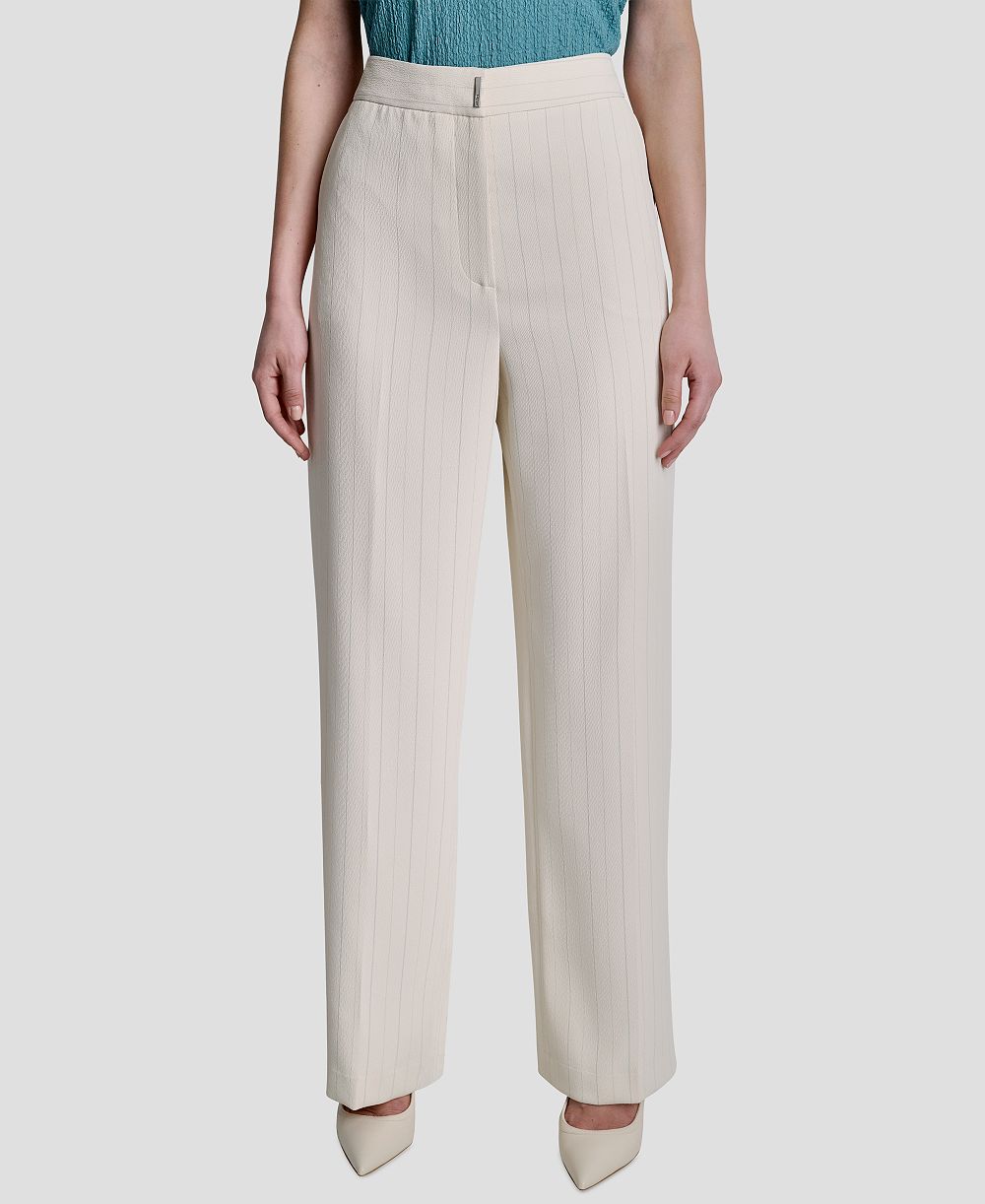 DKNY Женские брюки в тонкую полоску прямого кроя