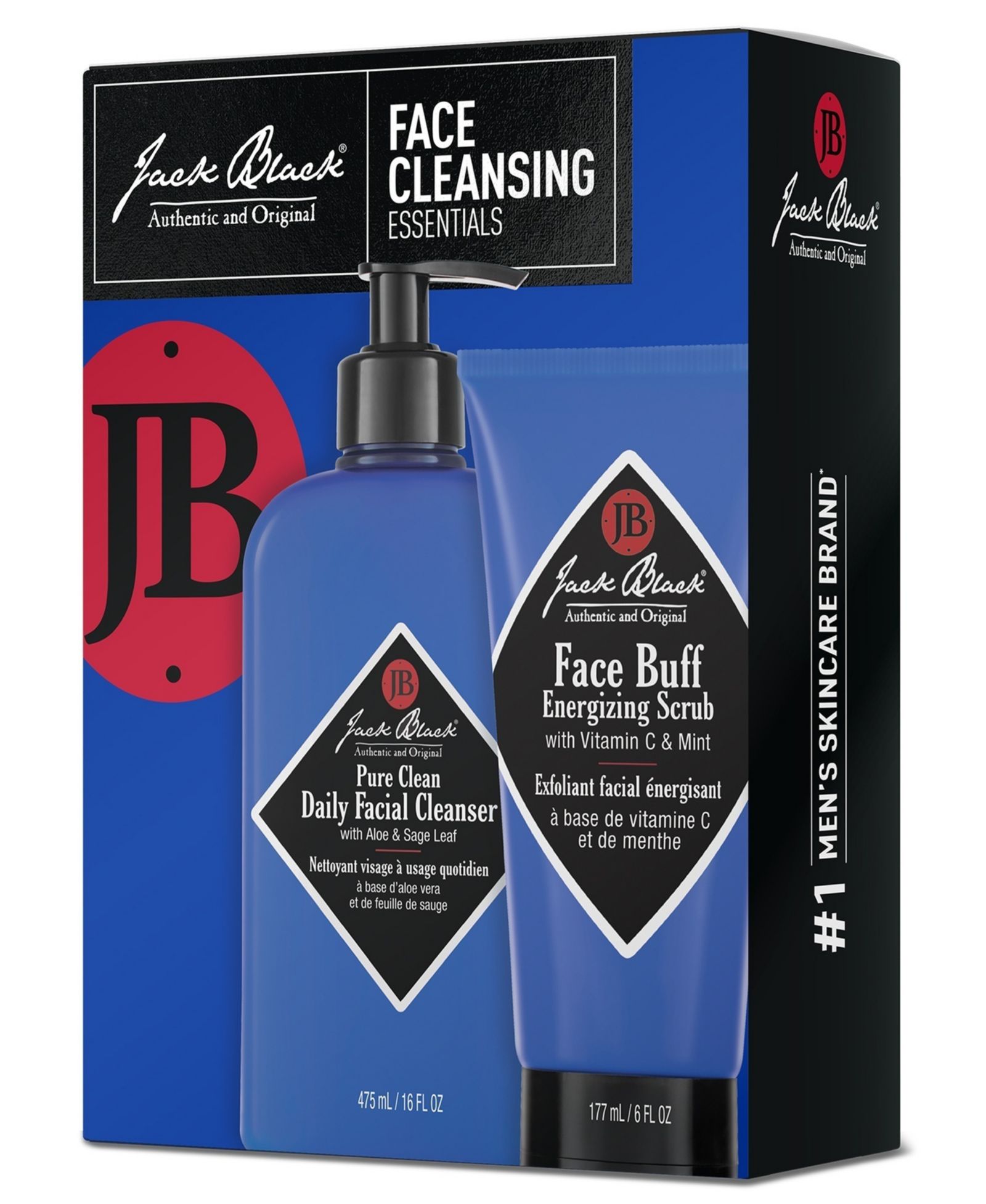 Набор Jack Black 2-Pc. Men's Face Cleansing Essentials для ухода за лицом