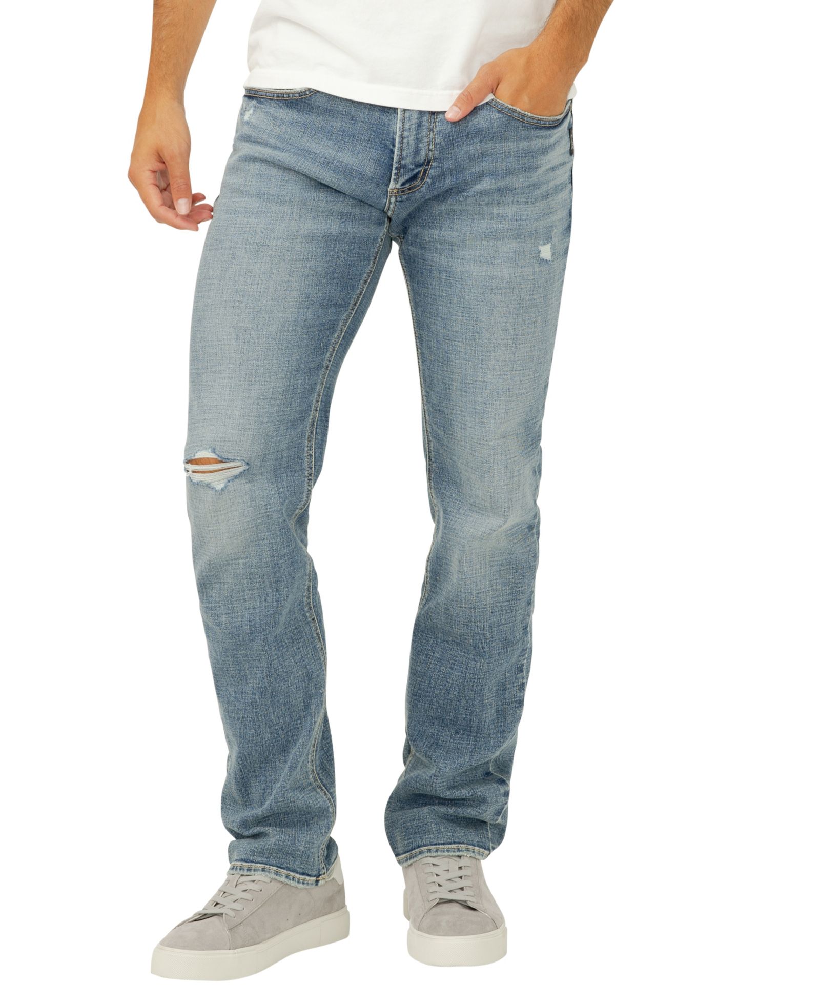 Джинсы Silver Jeans Co. Men's Allan Slim-Fit Straight-Leg Luxe Heritage