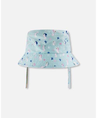 Детская пляжная шляпа Deux par Deux Seahorse Print