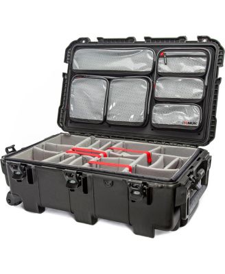 Nanuk 962 Wheeled Waterproof Hard Case with 6-Pocket Lid Organizer and Padded Divider