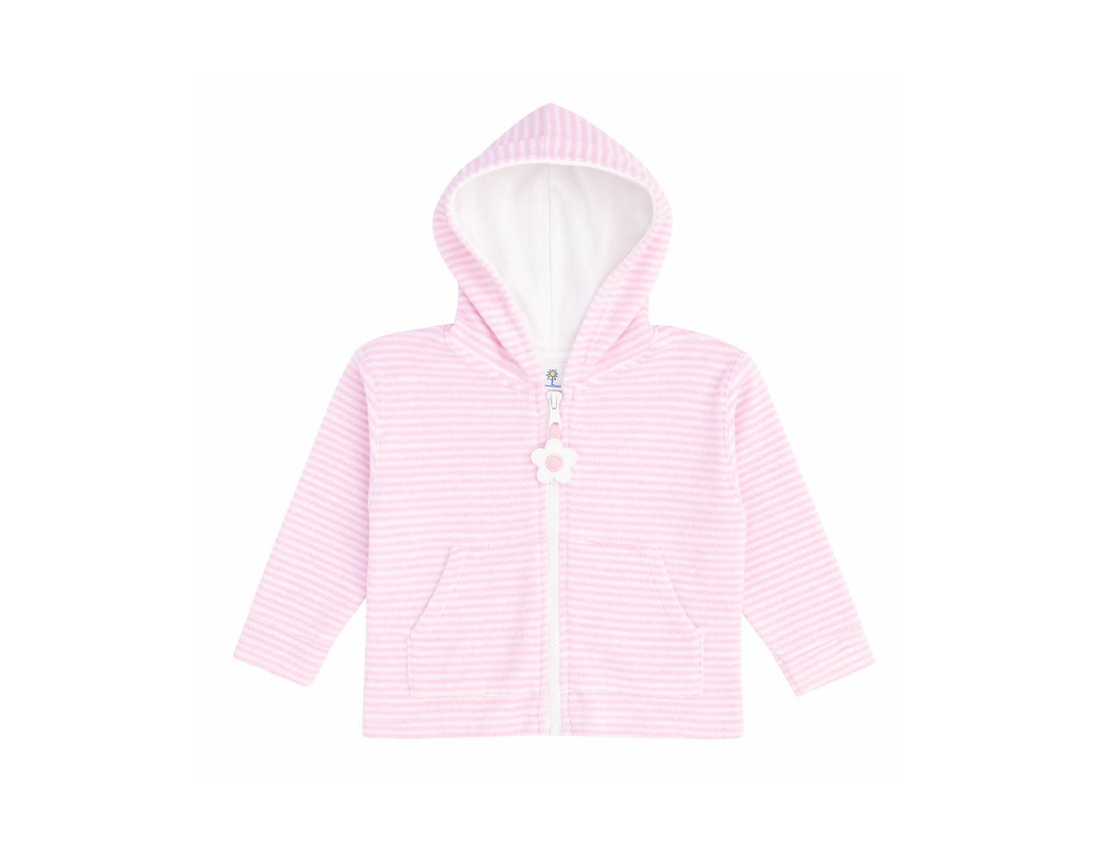 Худи Florence Eiseman Little Girl Stripe Terry с цветком