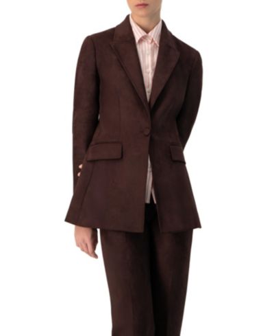 Женский блейзер Ivonne Single-Breasted Faux-Suede