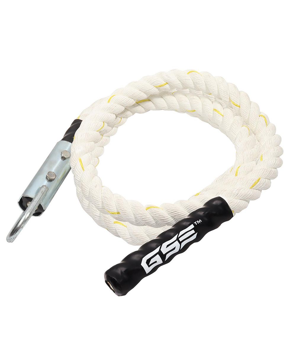 GSE Games & Sports Expert Gym Polyester Climbing Rope, 1.5" Diameter Workout Rope