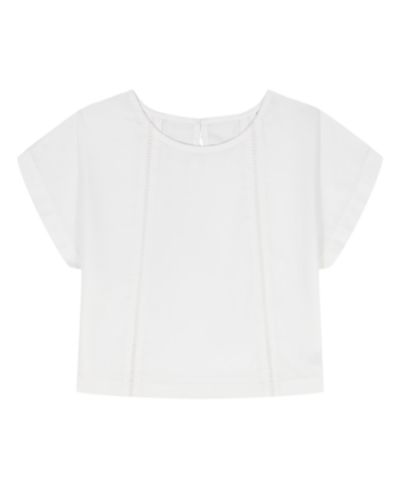 Calvin Klein Детский топ с коротким рукавом из поплина
