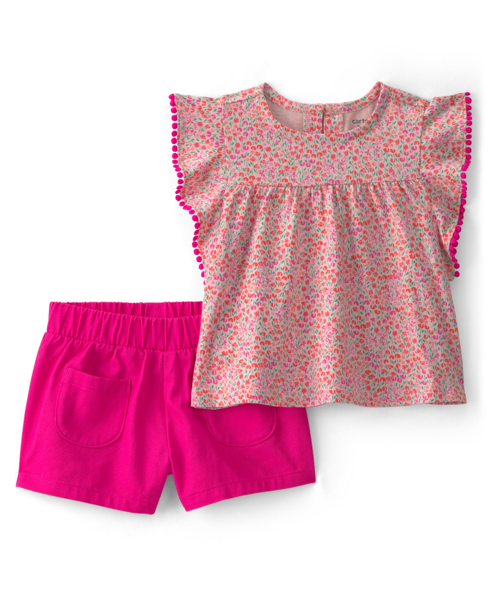 Carter's Комплект из топа и шорт для новорожденных девочек, 2-Piece Set