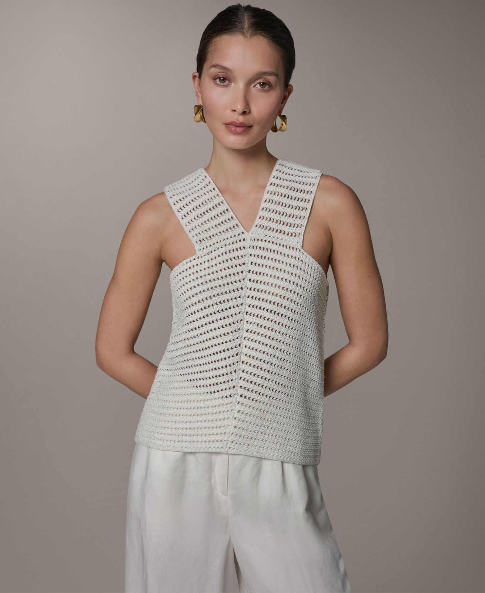 Джемпер Donna Karan New York Women's Sleeveless V-Neck