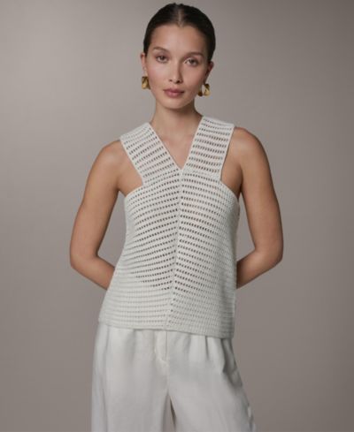 Джемпер Donna Karan New York Women's Sleeveless V-Neck