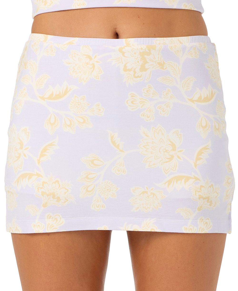 O'Neill Women's Alyssa Pull-On Floral Micro-Mini Skort