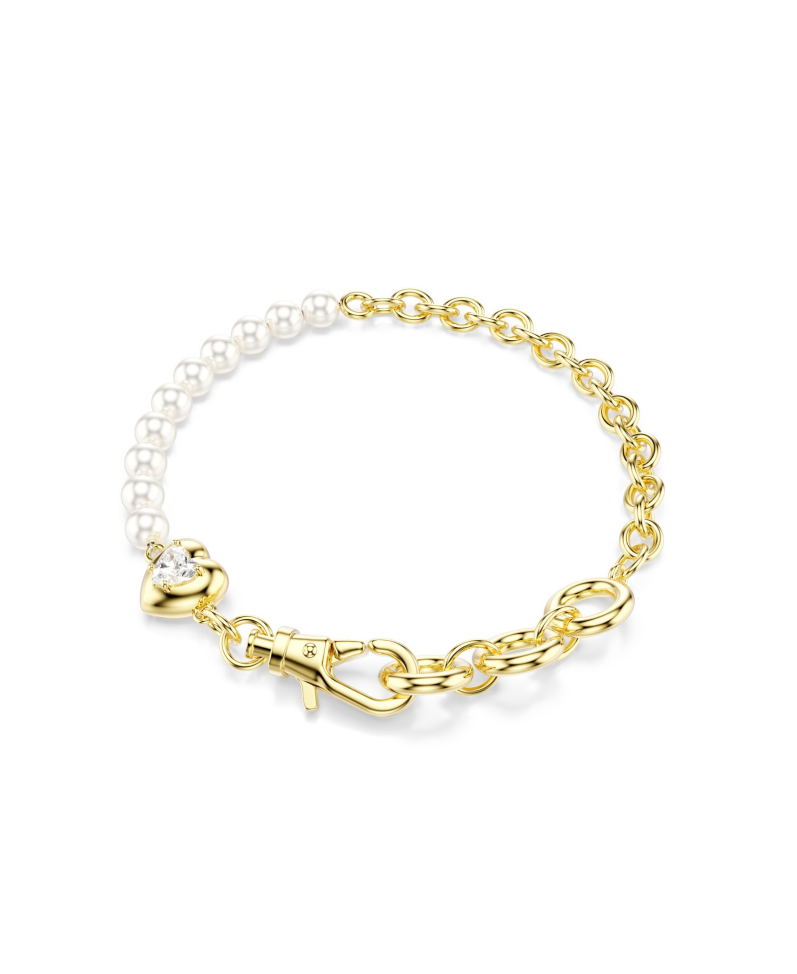 Swarovski Браслет Idyllia с перламутром и золотым напылением Gold-Tone