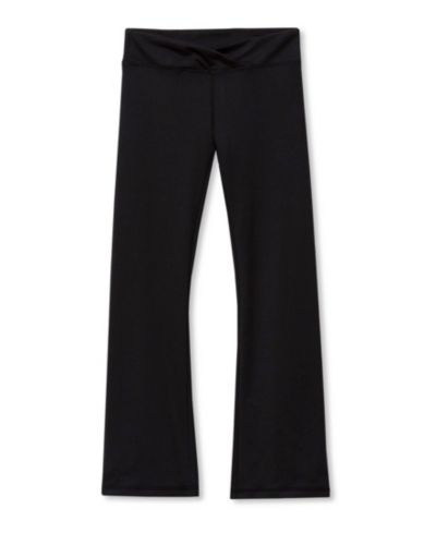 Lands' End Kids Girls High Waisted Active Flare Leggings