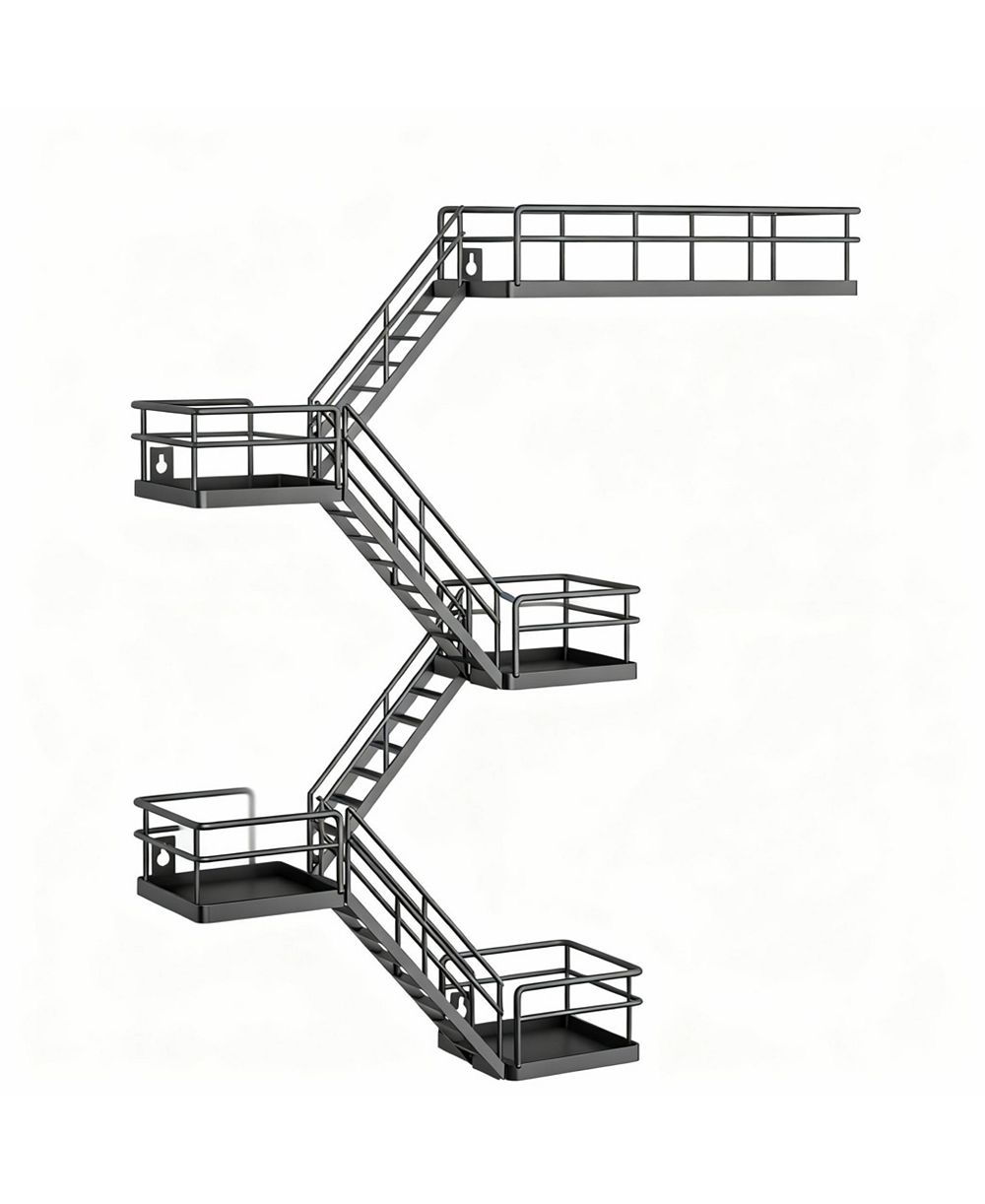 YIGII Metal Wall Shelves with Baskets for Home Decor