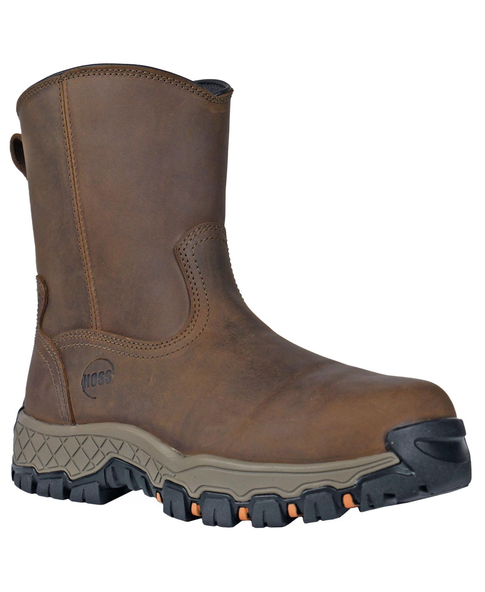 Hoss Boot Company Men's HOSS Recon 8 Inch Composite Toe Side Zip Work Boot