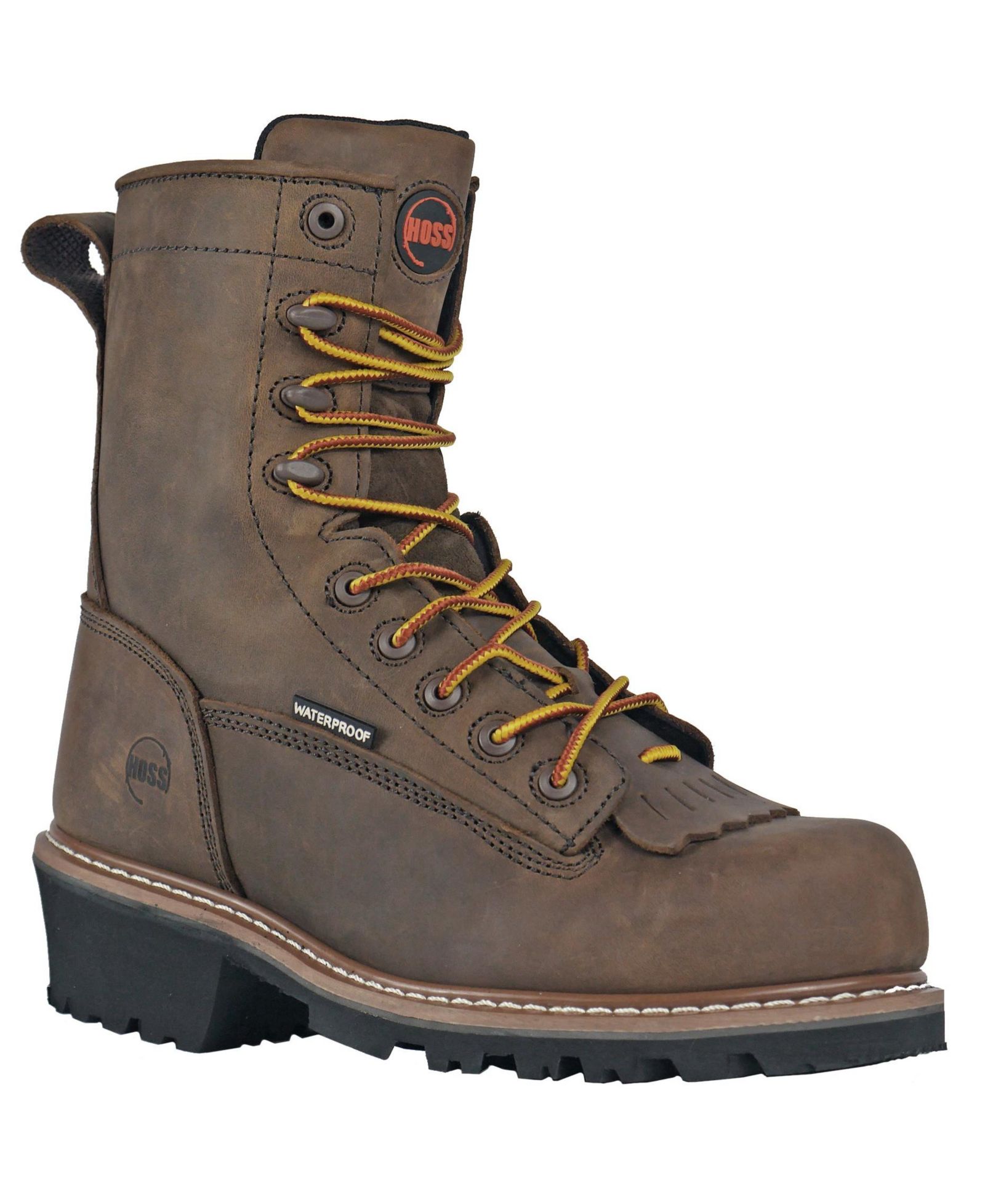 Мужские рабочие ботинки Hoss Boot Company Cross Cut Kiltie Logger Composite Toe