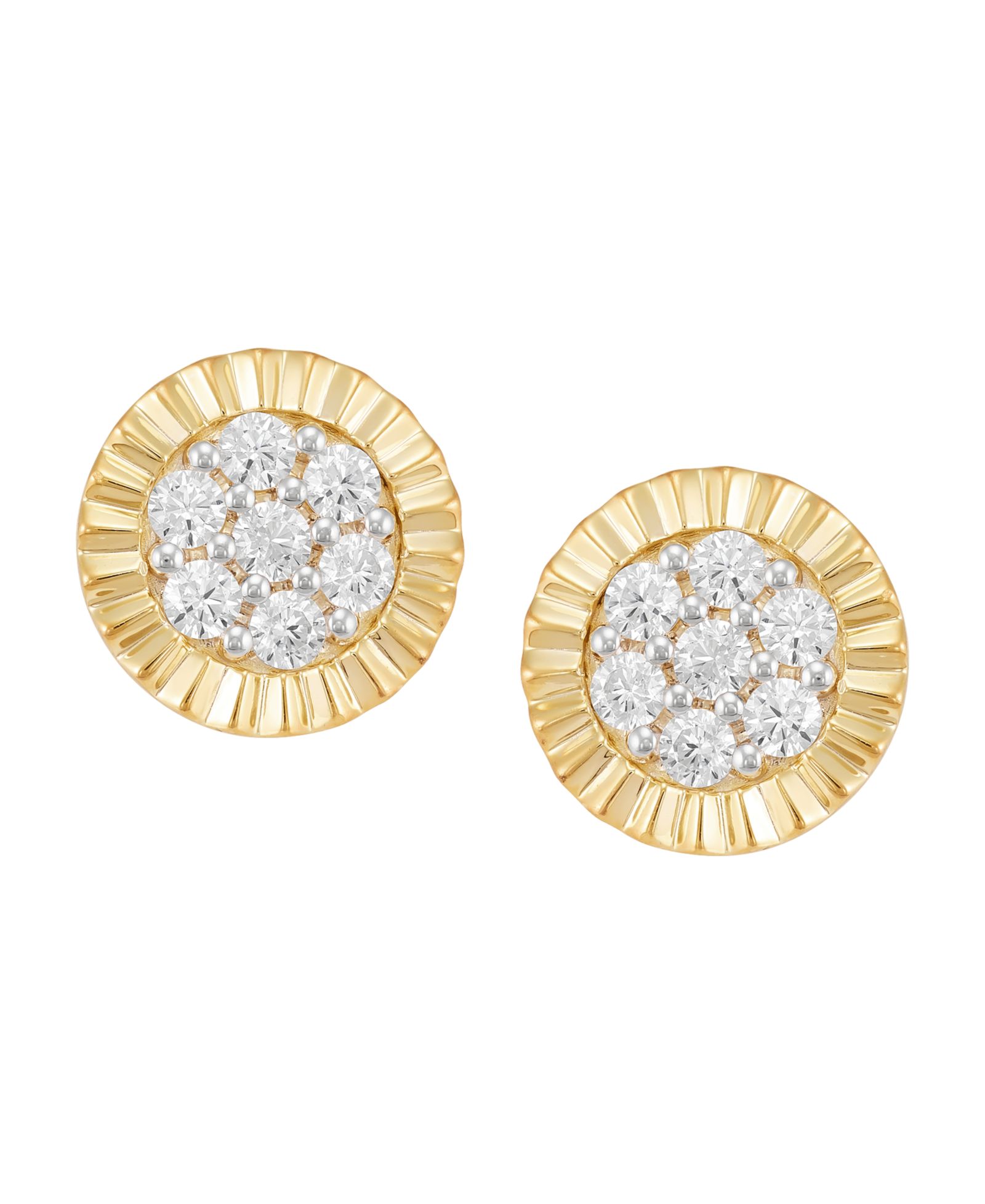 Серьги Grown With Love Lab Grown Diamond 1 ct. t.w. в 10k Yellow Gold