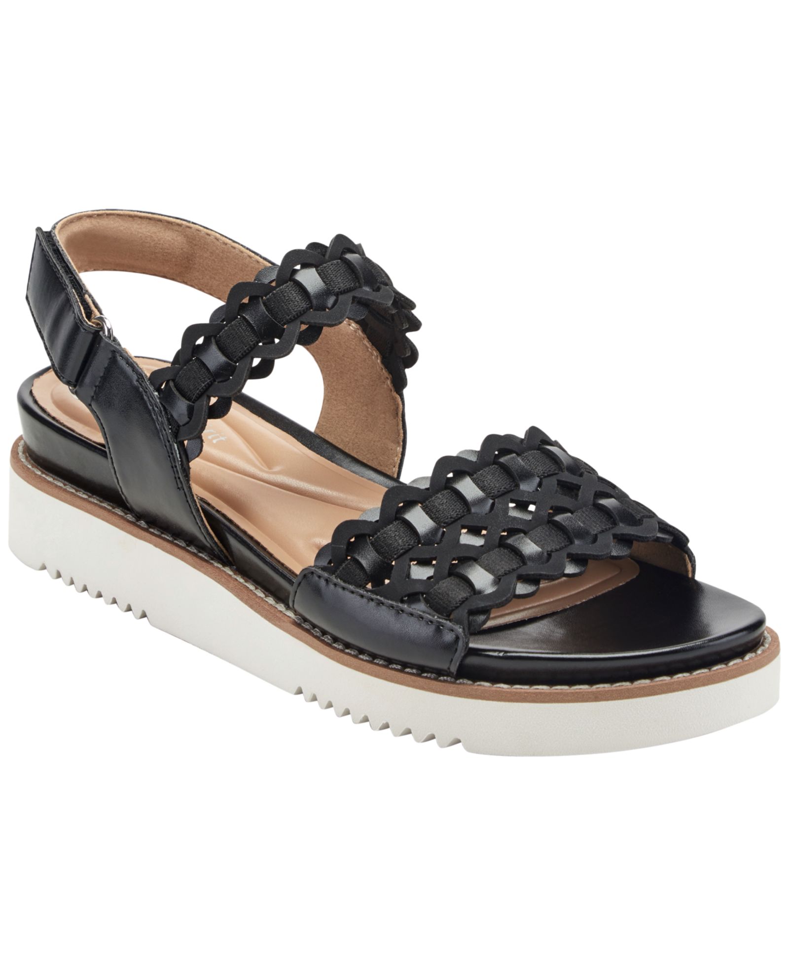 Easy Spirit Women's Warna Woven Flat Slingback Sandals
