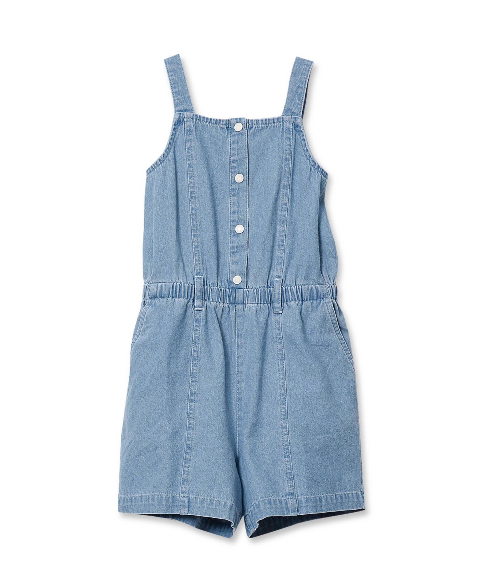 Ромпер-платье Lands' End Girls Lightweight Denim
