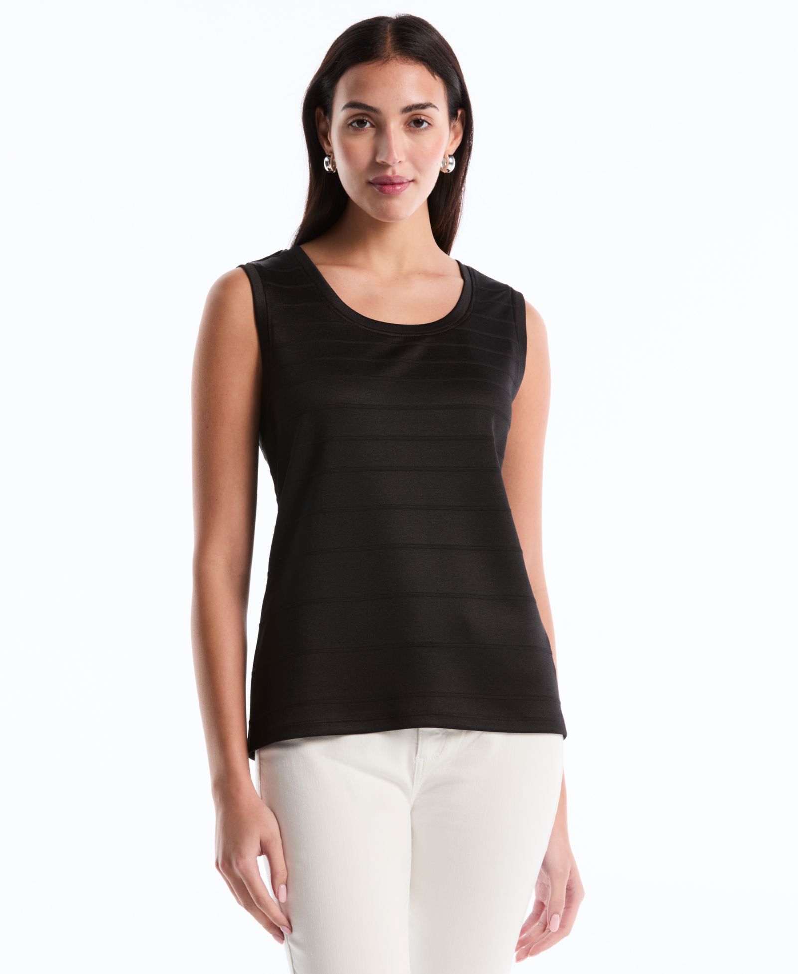 Rafaella Petite Ottoman Knit Sleeveless Top