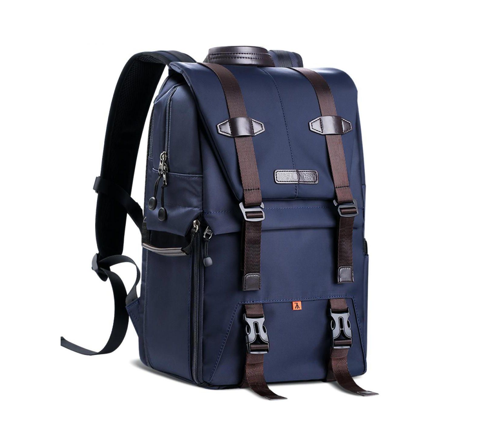 KandF Concept KF Concept Multi-Functional Waterproof Camera Travel Backpack, Large, Blue