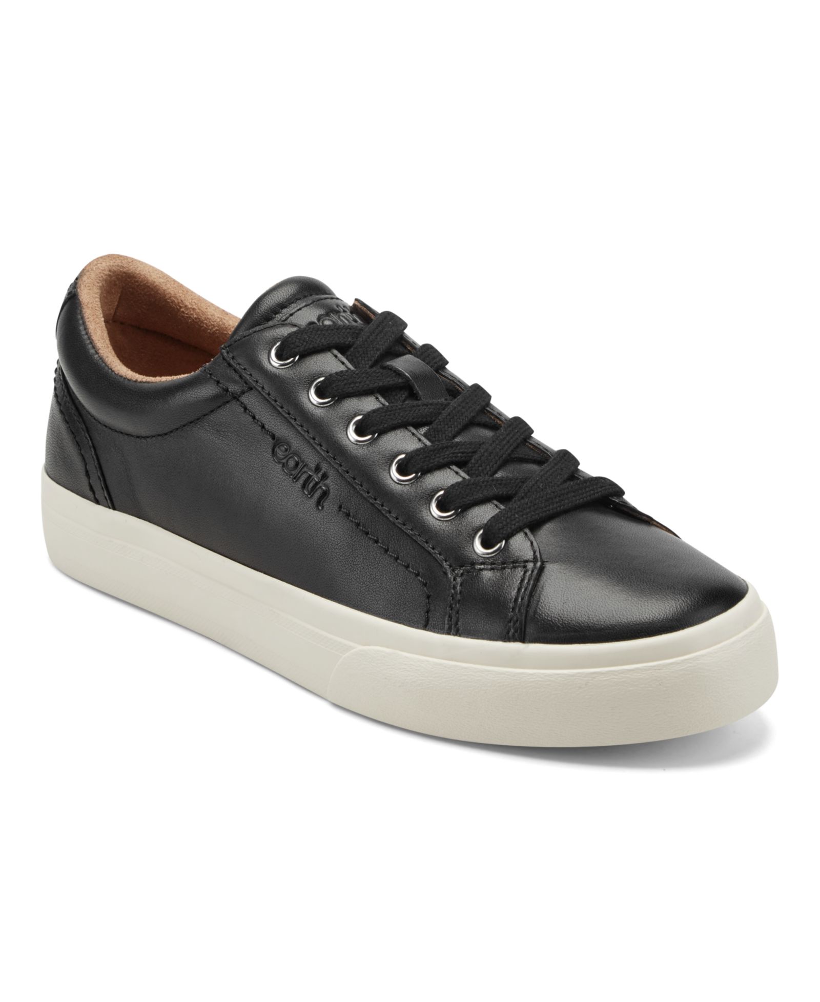 Earth Women's Dailey Leather Low Profile Lace-Up Sneakers