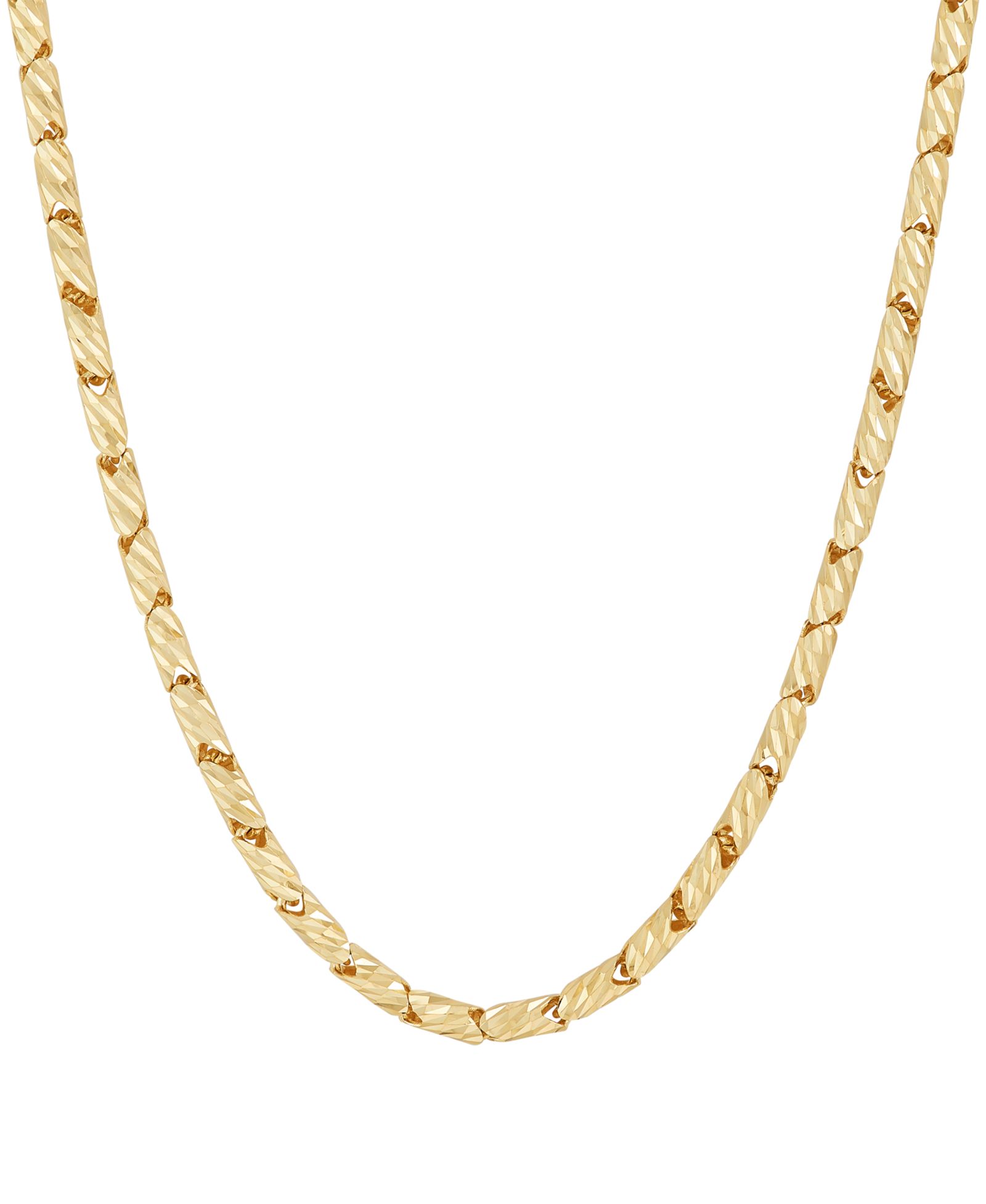 Золотая цепочка Macy's Solid Oval Link 10k Yellow Gold