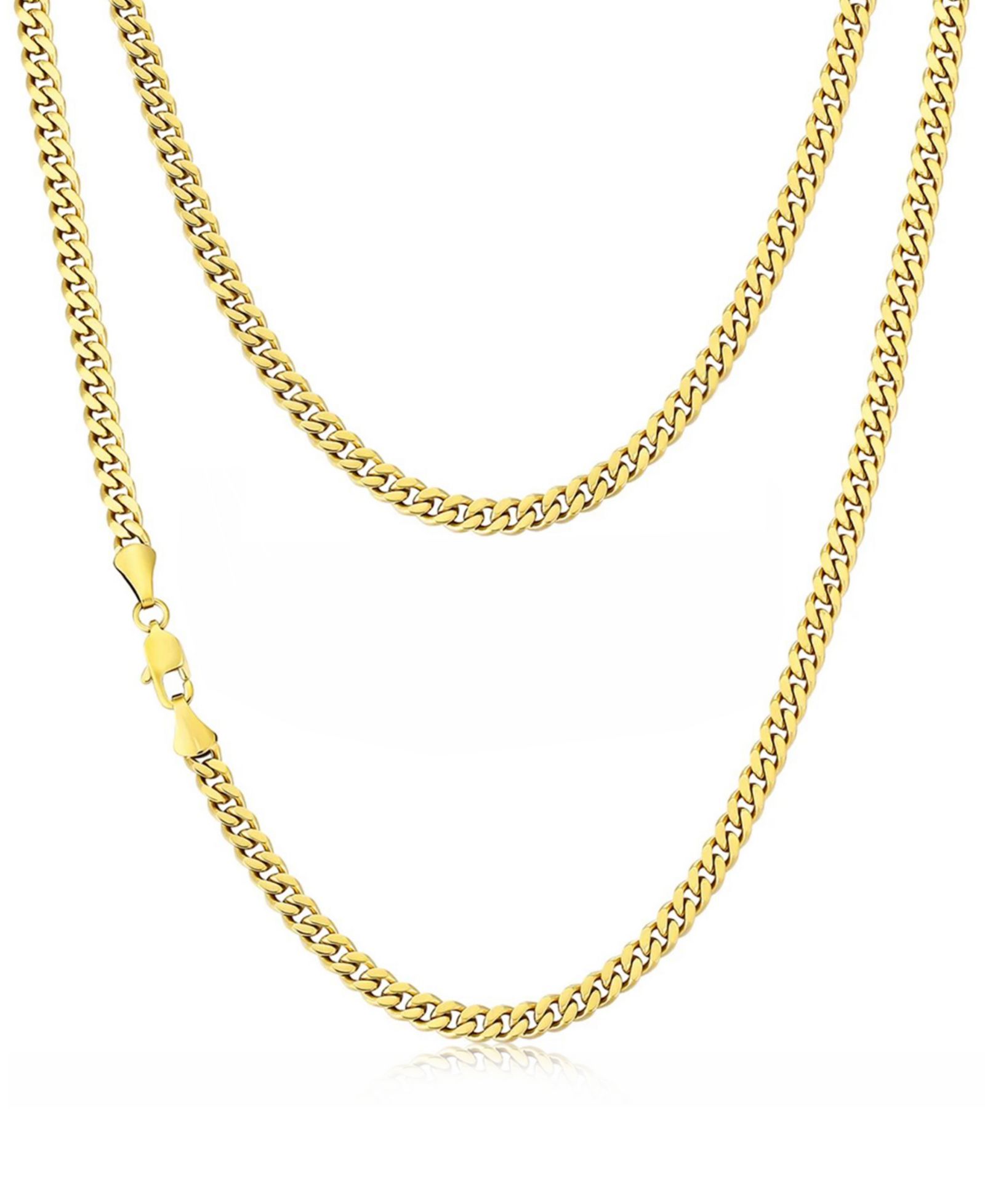 Мужская цепочка Rhona Sutton Miami Cuban 14k Gold Plated