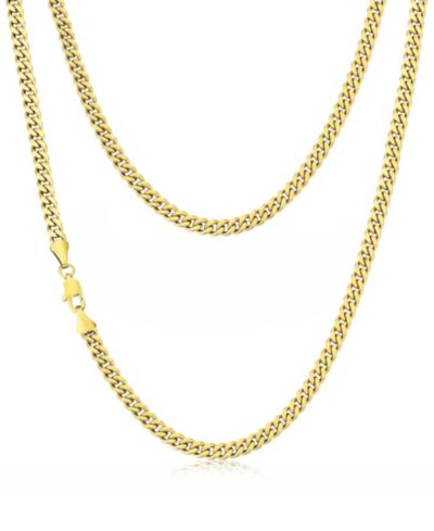 Мужская цепочка Rhona Sutton Miami Cuban 14k Gold Plated