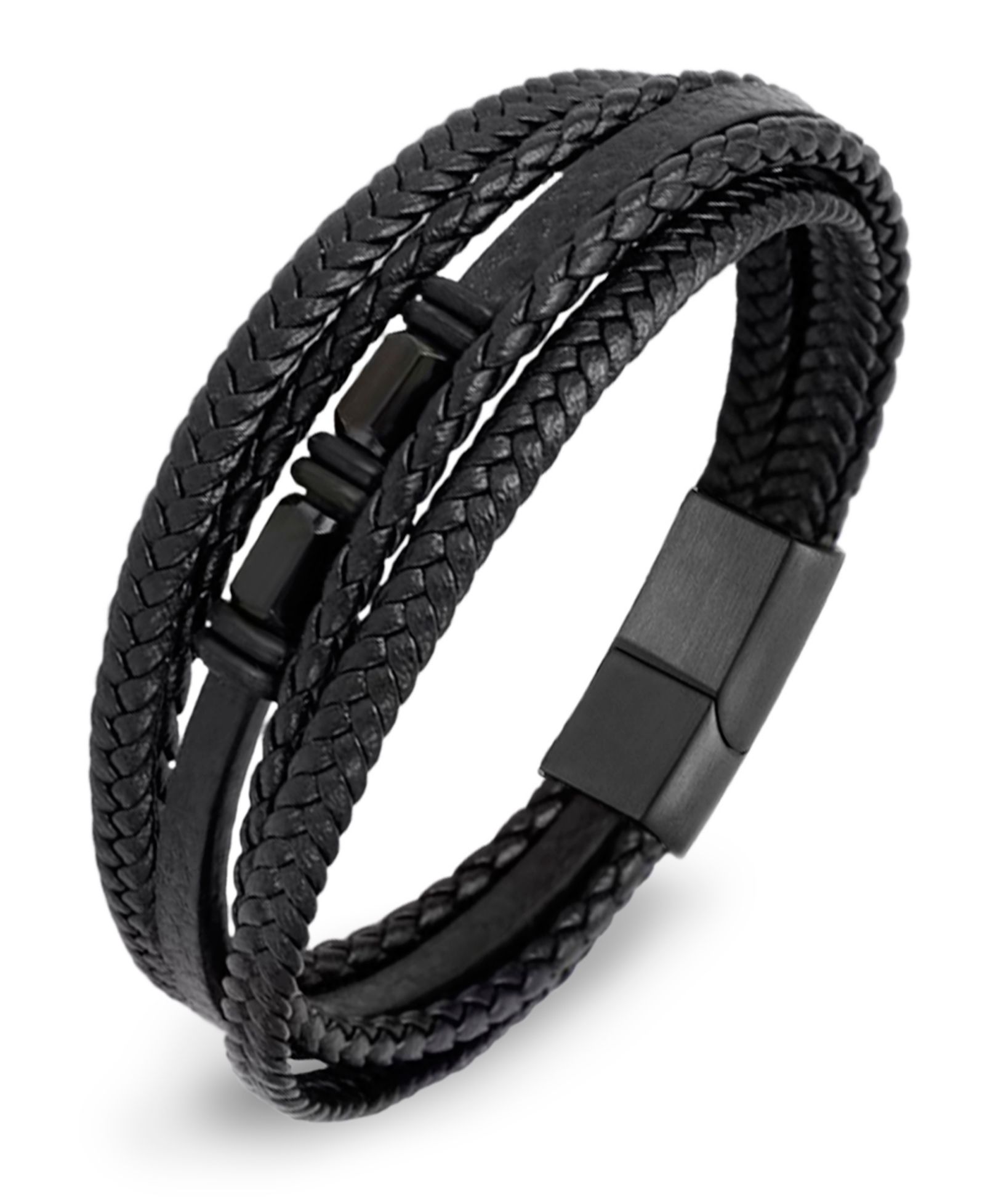 Мужской браслет Rhona Sutton Imperial Leather & Stainless Steel