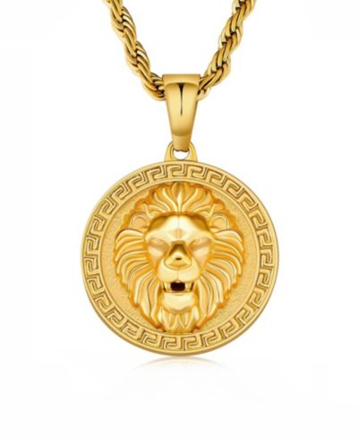 Rhona Sutton Мужской кулон Lion Kingdom Coin в позолоте 18k