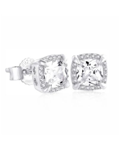 Мужские серьেরги-гвоздики Rhona Sutton Cubic Zirconia Talon Iced из стерлингового серебра