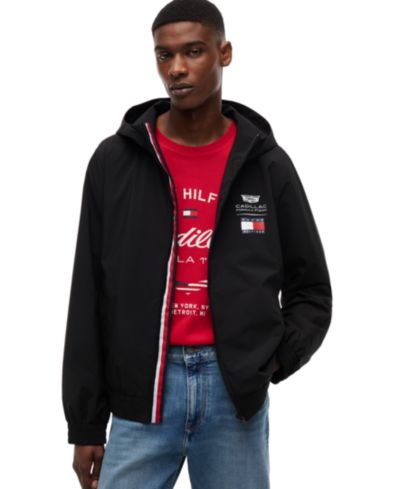 Tommy Hilfiger x Cadillac F1® Men's Script Hooded Windbreaker Jacket