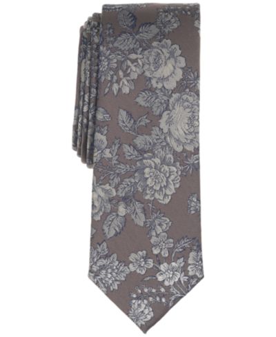 Bar III Men's Welsh Floral Skinny Tie, Macy's Exclusive