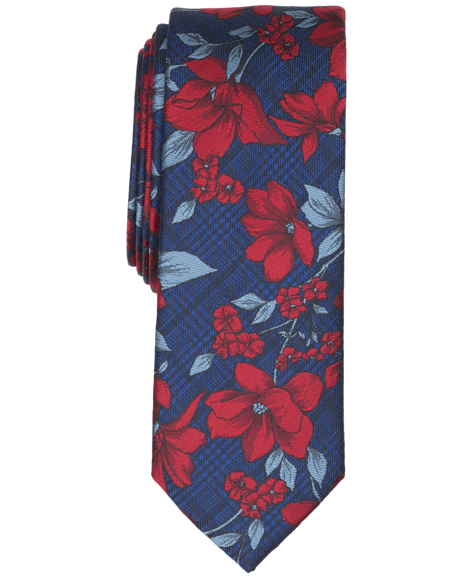 Bar III Men's Norris Floral Pattern Skinny Tie, Macy's Exclusive