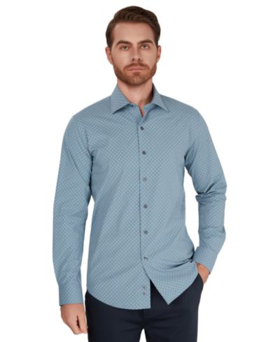 Рубашка Alfani Men's Diamond Spot Slim-Fit