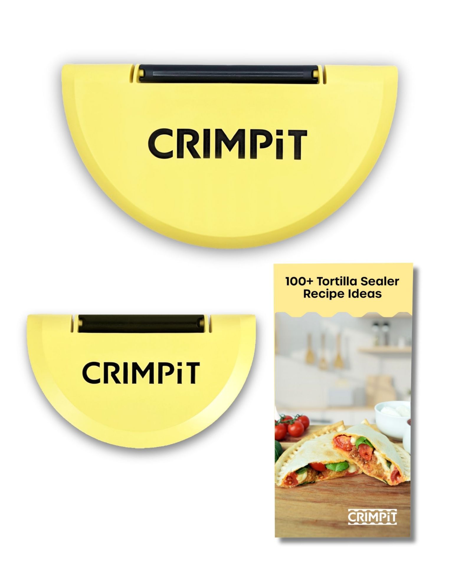 CRIMPiT 3-Pc. Flour Tortillas Maker with Recipe Book Set