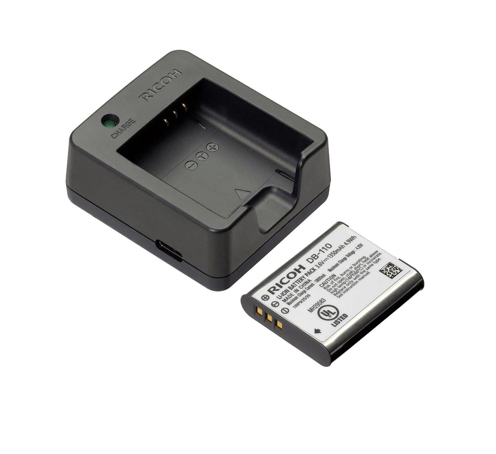 Ricoh DB-110 Battery and BJ-11 Charger Bundle