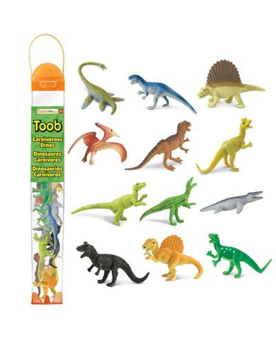 Safari Ltd. Carnivorous Dinos Hand-Painted 12-Piece Figurine Set, Ages 3+