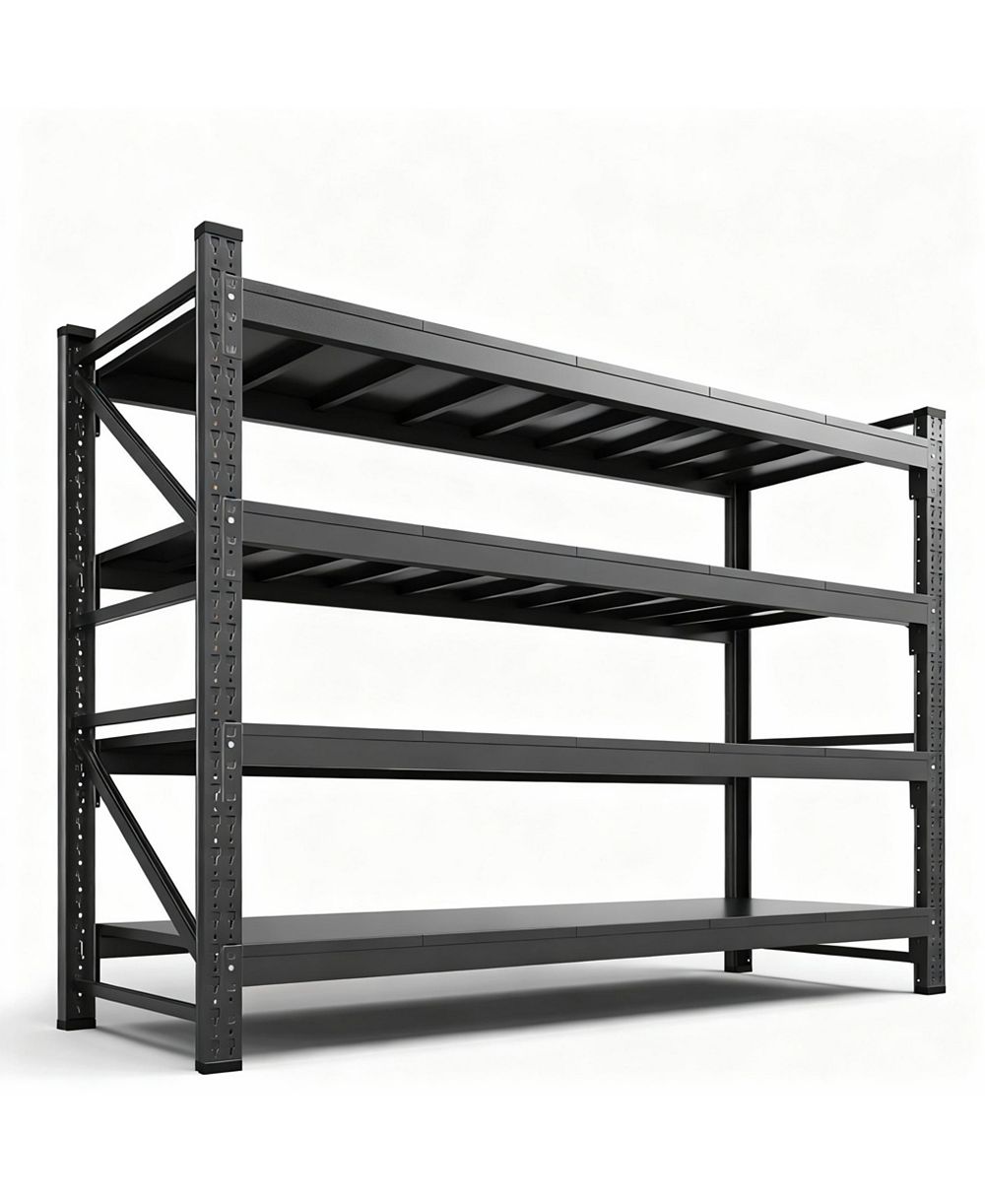 Стеллаж для гаража YIGII Heavy Duty 79" W x 70" H, 4 яруса, регулируемый, грузоподъемность 6000 lbs