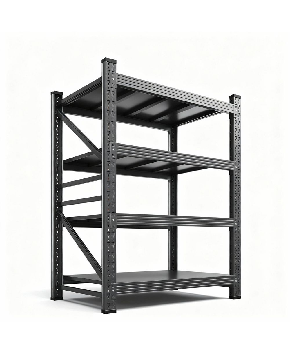 YIGII Heavy Duty40" W x 60" H Garage Shelving, 4-Tier, Adjustable, 2000 lbs Capacity