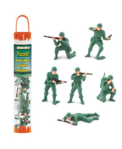 Safari Ltd. WWII Army Men Hand-Painted Designer Toob 6-Piece Figurine Set, Ages 3+