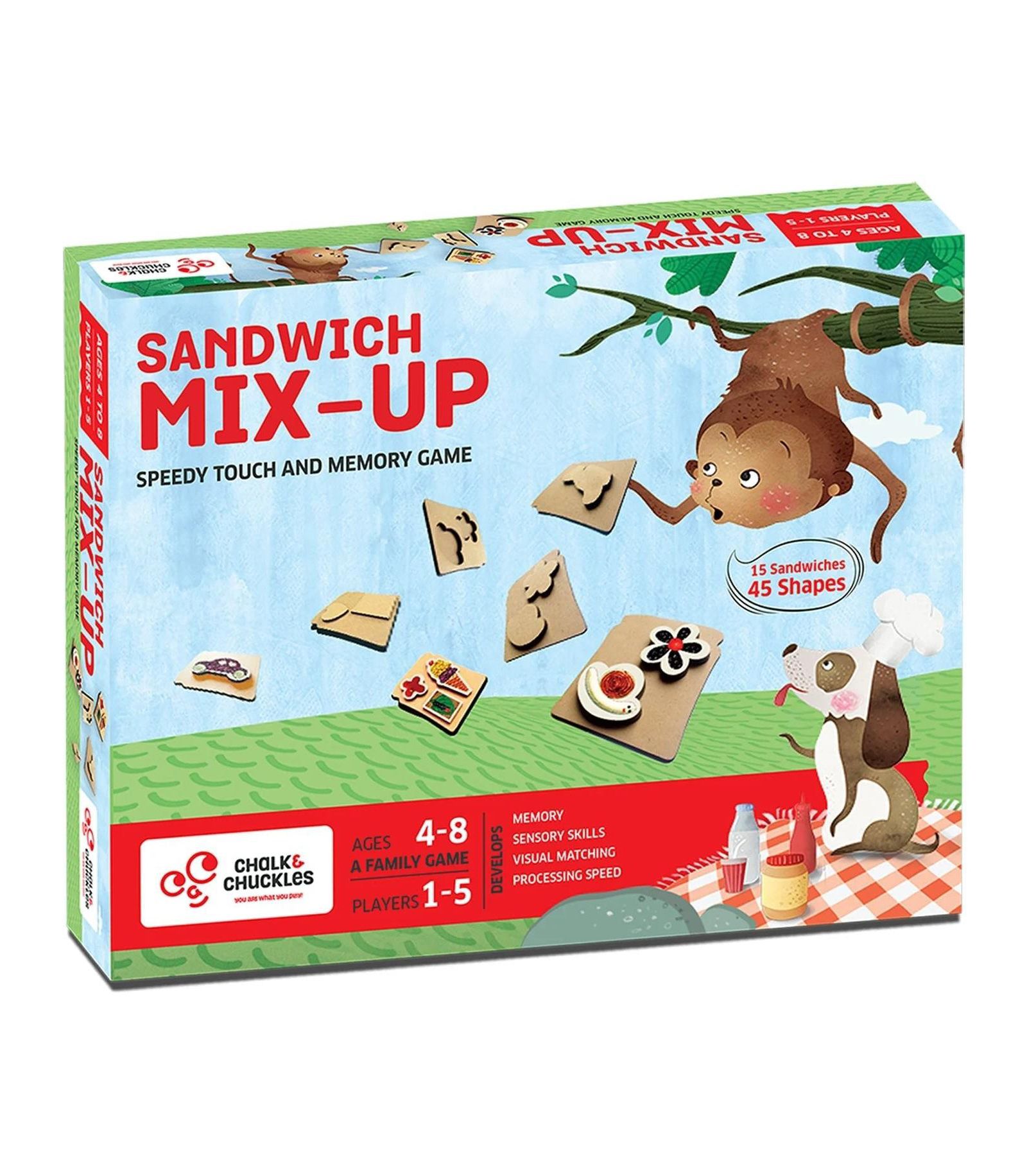 Chalk & Chuckles игра на скорость и память Sandwich Mix up