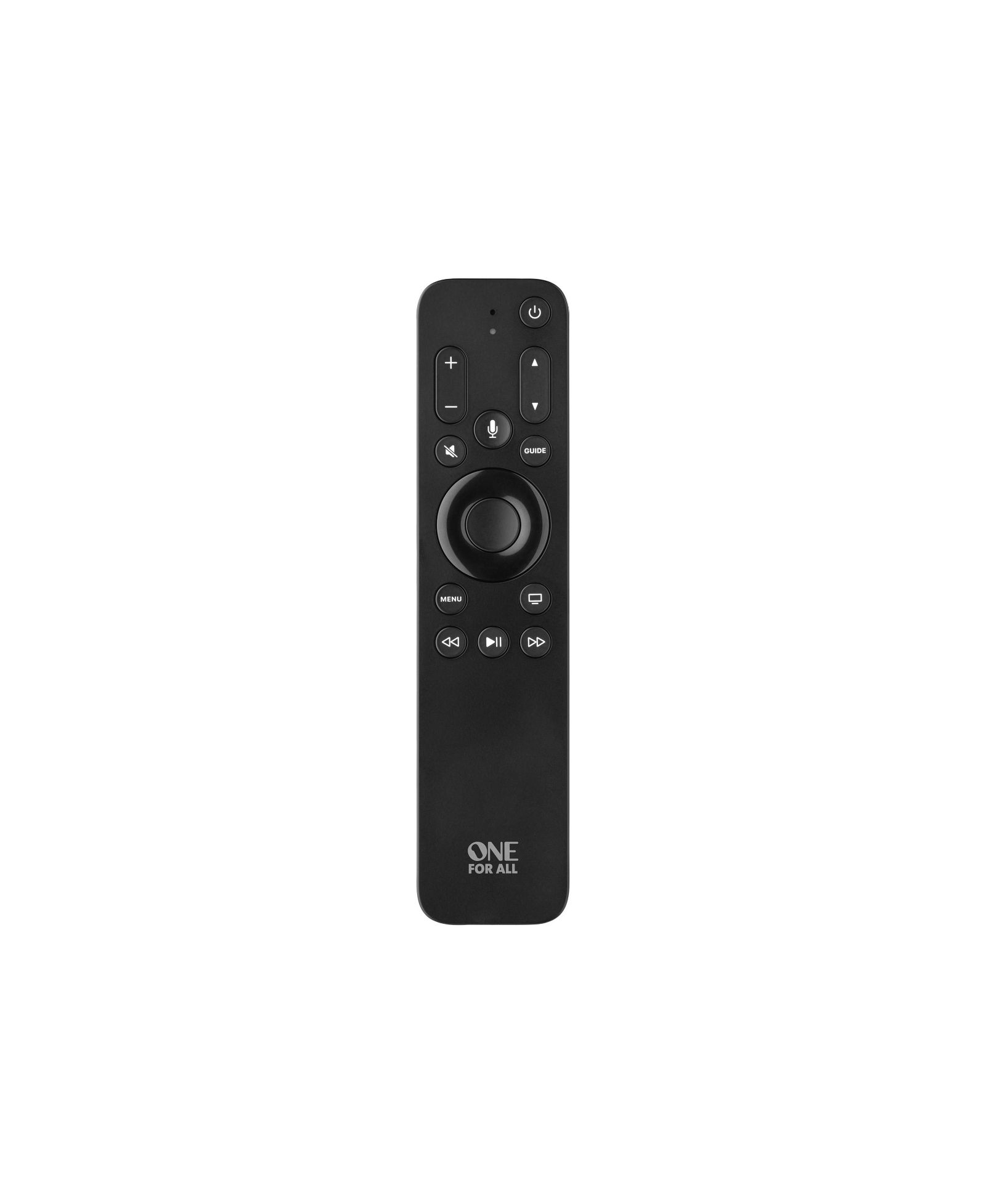 One For All Apple TV Replacement Remote with Siri Voice Control, Backlit Keys