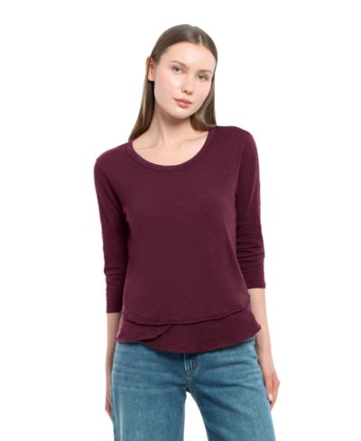 Женский топ WILT Women's Sleeve Mock Layer Tee