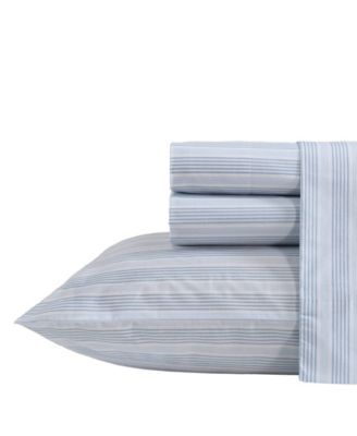 Nautica Tayleur Stripe 200-Thread Count Cotton Percale 4-Pc. Sheet Set, Full