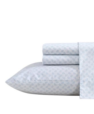 Nautica Breezy Bloom 200-Thread Count Cotton Percale 4-Pc. Sheet Set, King