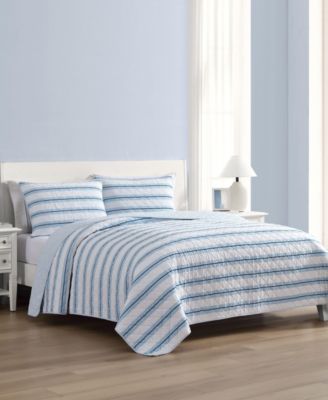 Комплект покрывал Nautica Tim Stripe Cotton Reversible, Full/Queen
